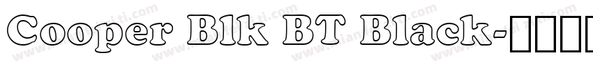 Cooper Blk BT Black字体转换